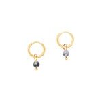 Boucles d'oreilles cr�oles tourmaline