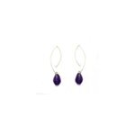 Boucles d'oreilles cristal violet Boucles d'oreilles cristal violet