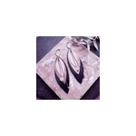 Boucles d'oreilles en cuir pop marine Boucles d'oreilles en cuir pop marine