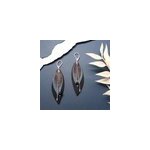 Boucles d'oreilles en cuir pop nuit