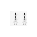 Boucles d'oreilles etoile - argent�