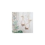 Boucles d'oreilles gouttes, labradorite