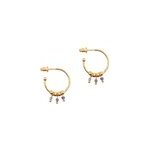 Boucles d'oreilles karia am�thyste