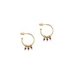 Boucles d'oreilles karia grenat Boucles d'oreilles karia grenat