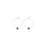 Boucles d'oreilles lapis lazuli & arg