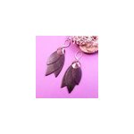 Boucle d'oreille longue celeste cassis Boucle d'oreille longue celeste cassis