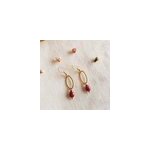 Boucles d'oreilles maniac rubis indien