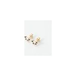 Boucles d'oreilles panda or
