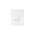 Boucles d'oreilles pendantes amarita argent blanc