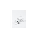 Boucles d'oreilles pendantes chloe argent blanc