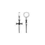 Boucles d'oreilles pendantes ep�e en acier 316l