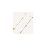 Boucles d'oreilles pendantes toile