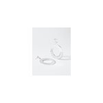 Boucles d'oreilles pendantes illusion argent blanc