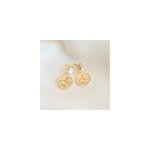 Boucles d'oreilles pendantes nacre or Boucles d'oreilles pendantes nacre or