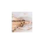 Boucles d oreilles pendantes oeil de tigre leonie or