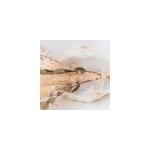 Boucles d oreilles pendantes quartz rose leonie or