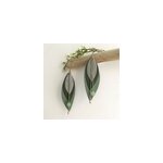 Boucles d'oreilles pop vert de gris
