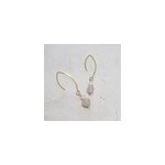 Boucles d'oreilles quartz rose
