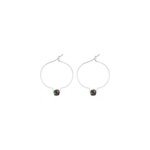 Boucles d'oreilles rubis zosite & arg