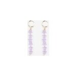 Boucles d'oreilles tige fleurie lavande
