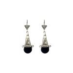 Boucle d'oreilles touareg onyx