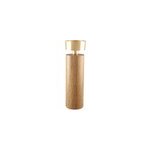 Bougeoir bois et mtal dor 27cm