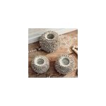 Bougeoir photophore en coquillages