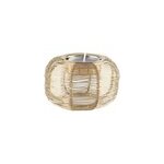 Bougeoir rond fil dor�