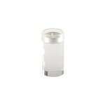 Bougeoir rond haut en verre h. 10 cm