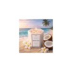 Bougie bijou pierres quartz rose - parfum mono� des �les