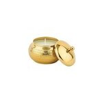 Bougie ronde dorée grand modèle Bougie ronde dorée grand modèle