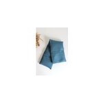 Bouillotte cervicales lin bleu ptrole
