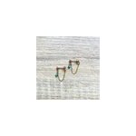 Boules d'oreilles lina turquoise bleue