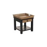 Bout de canap� 1 tiroir mdf noir -