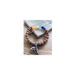 Bracelet 7 chakra et rudraksha