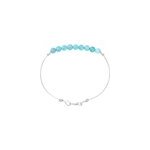 Bracelet aigue marine & argent (s)