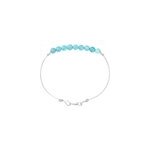 Bracelet aigue marine & argent (xs)
