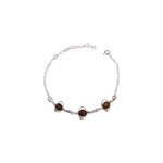 Bracelet ambre argent