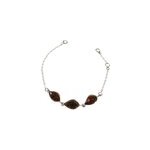 Bracelet ambre argent