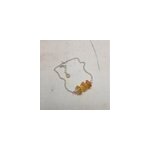 Bracelet ambre et argent 925 maya