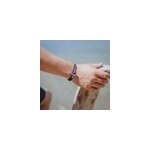 Bracelet ancre homme - corde bleu marine