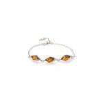 Bracelet argent 925 ambre baltique