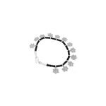 Bracelet en argent coton tress