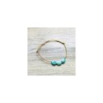 Bracelet candy amazonite dor