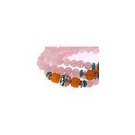 Bracelet - collier mala - quartz rose