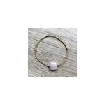 Bracelet cordon mia quartz rose or