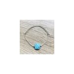 Bracelet cordon mia turquoise argent Bracelet cordon mia turquoise argent