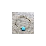 Bracelet cordon mia turquoise or