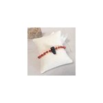 Bracelet cornaline et tourmaline noire