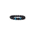 Bracelet courage en oeil de tigre bleu Bracelet courage en oeil de tigre bleu